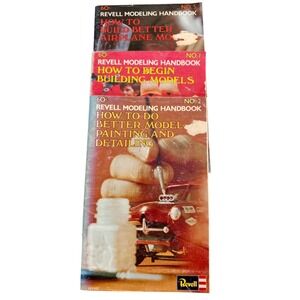 Vintage Revell Modeling Handbook Set No 1 2 5 Airplane Painting Building Guide